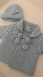 Bobble cardigan and hat