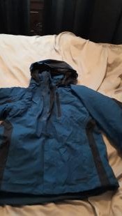 Mountain life 3 in 1 boys waterproof coat, blue, aged 9-10