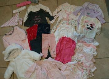 Girls 0-3 months large clothes bundle like new 31items