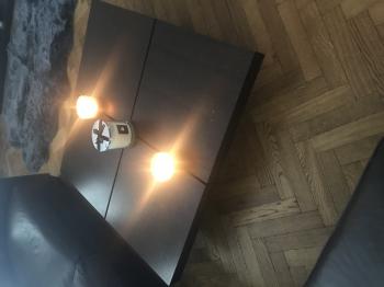 Low wooden lounge table