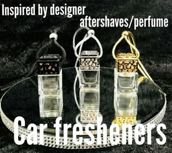 Designer scent inspired car air fresheners
