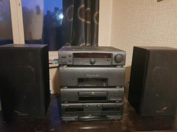 Pioneer stacked stereo system