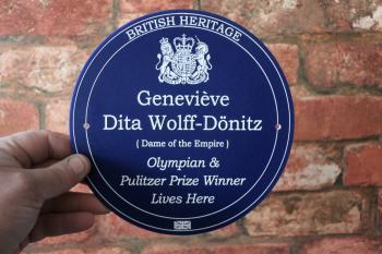 Blue Plaque Heritage Style Sign Personalised
