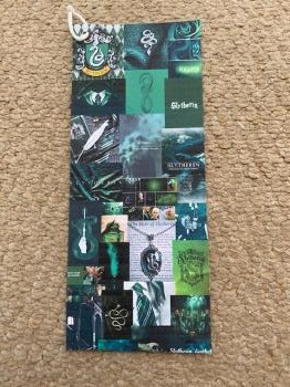 Hand Made Harry Potter Bookmark - Slytherin