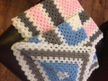 Handmade Crocheted Baby Blanket Made to Order