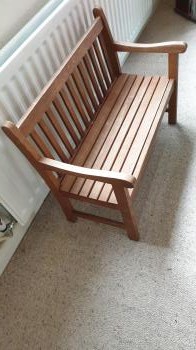 Child's wooden bench