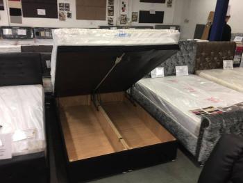 DIVAN OTTOMAN BED WITH 20 INCH HEADBOARD  DOUBLE