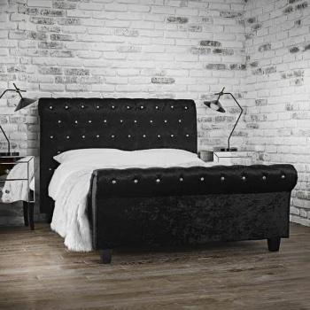 Double Isabella black bed frame