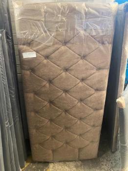 Double chenille headboard with buttons