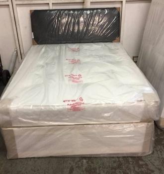 4 foot Apollo divan base and 9 inch deep quilted mattress