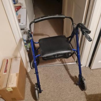 Walker with seat