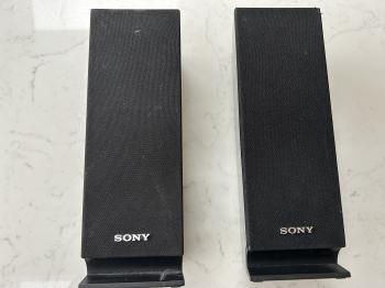2 Sony surround-sound speakers
