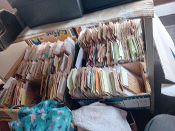 Box (about 100) of 7" 45rpm 1950's and 1960's Vinyl records