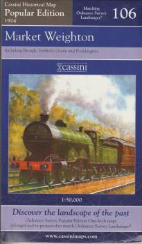 Cassini Historical Map 106 Market Weighton