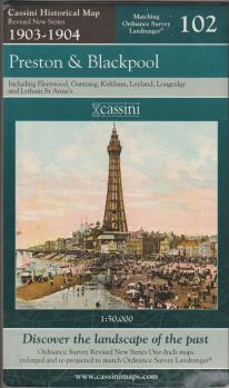 Cassini Historical Map 102 Preston  Blackpool