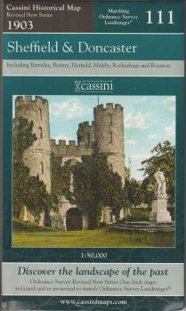 Cassini Historical Map 111 Sheffield  Doncaster