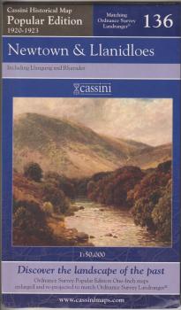 Cassini Historical Map 136 Newtown  Llanidloes