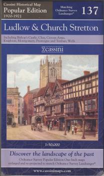 Cassini Historical Map 137 Ludlow  Church Stretton