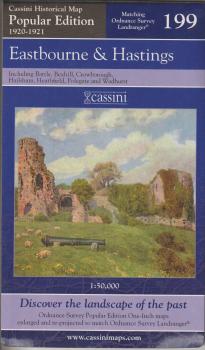Cassini Historical Map 199 Eastbourne  Hastings