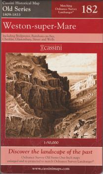 Cassini Historical Map 182 Weston-super-Mare