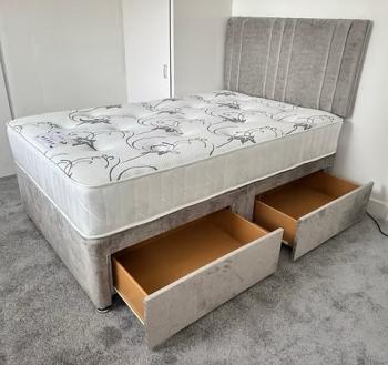 4 Foot Lyon 2 Drawers Divan Set
