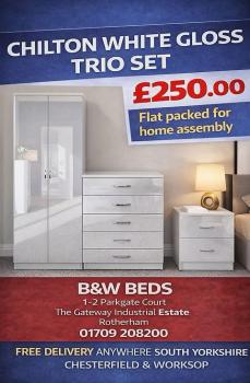 CHILTON WHITE GLOSS TRIO SET