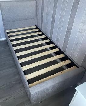 SAFFRON SINGLE HAND MADE BED FRAME choice of fabrics