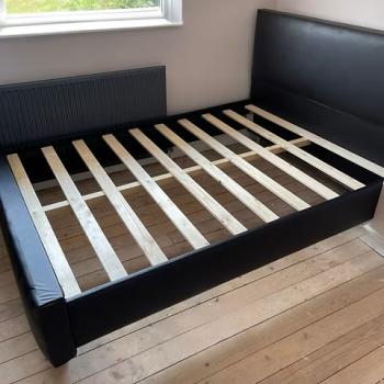 SAFFRON 4 FOOT HAND MADE BED FRAME choice of fabrics