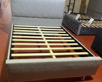 SAFFRON SUPER KING SIZE HAND MADE BED FRAME choice of fabric
