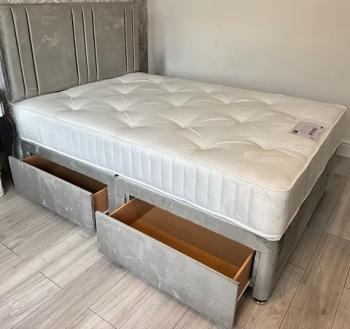 King Tufted Ortho Divan Set