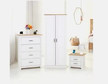 Portland 2 Door Trio Set - WhiteOak Effect