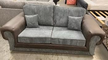 TANGO 3 SEATER IN GREY RENO WITH GREY JUMBO CORD FABRIC