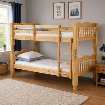 TRIESTE CHUNKY PINE BUNK - LIGHT ANTIQUE