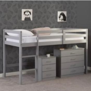 PANAMA MID SLEEPER IN GREY (NO MATTRESS)
