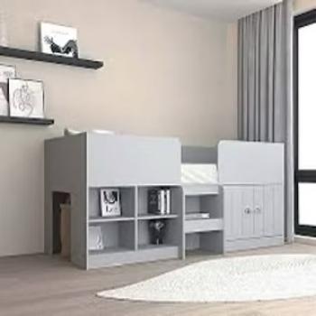 ORLANDO LOW SLEEPER IN DOVE GREY (NO MATTRESS)