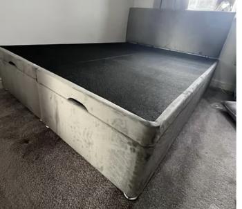 DIVAN OTTOMAN BED WITH 20 INCH HEADBOARD - DOUBLE
