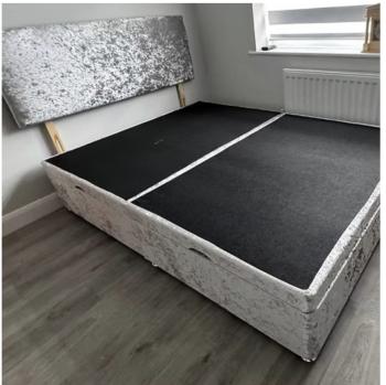 4 FOOT - SIDE LIFT DIVAN OTTOMAN BED WITH 20 INCH HB
