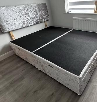 DOUBLE- SIDE LIFT DIVAN OTTOMAN BED WITH 20 INCH HB