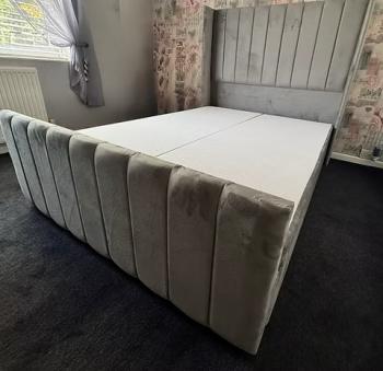 4 FOOT - DELUXE LINED WITH WINGS END LIFT DIVAN OTTOMAN