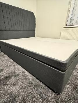 SKING - DIVAN OTTOMAN WITH FLOOR STANDING HEADBOARD-