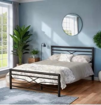 KELLY DOUBLE BLACK METAL BEDFRAME