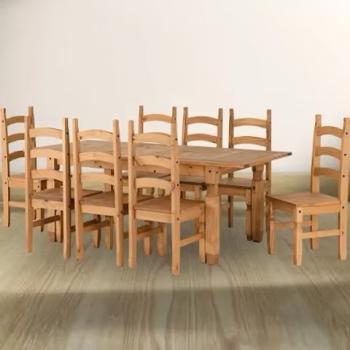 CORONA EXTENDING DINING SET - 8 CHAIRS