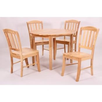 SOUTHALL DROP LEAF DINING SET - NATURAL