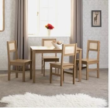 SANTANA DINING SET - RATTAN EFFECT
