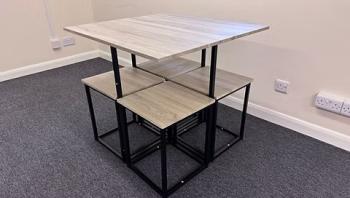 KENT DINING SET - SOMONA OAK BLACK