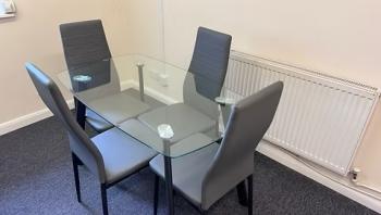 ABBEY DINING SET- GREY