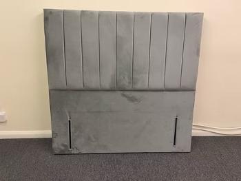 LINED FLOOR STANDING HEADBOARD - DOUBLE