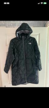 Ladies black the North face 550 quilted Parka jacket