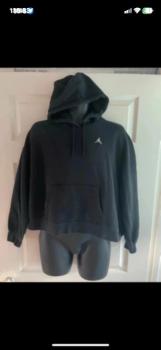 Women's black Nike Air Jordan loose fit Hoodie size medium