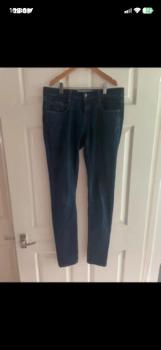 Miss Fiori dark blue denim jeans in size 8L 31" leg